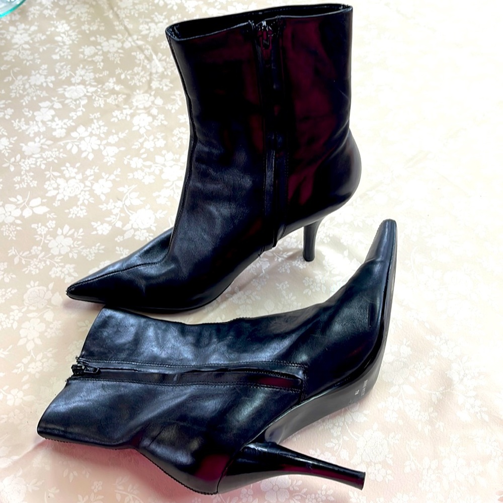 Nine West Black Stiletto Boots, Size 7M